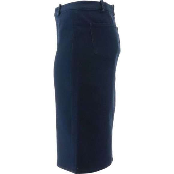 NWT NYDJ MIDI SKIRT WITH BRAIDED BELT LOOPS WASH RINSE 00 & 4 - Picture 3 of 14